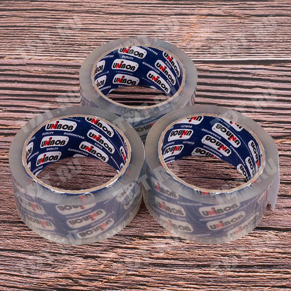 Клейкая лента кристально-прозрачная Unibob®, 48мм*66м*45мкм