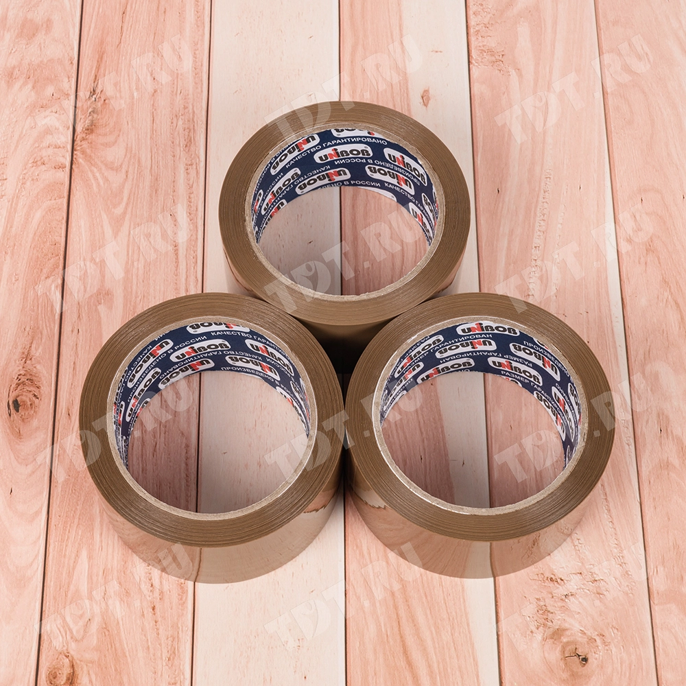 Клейкая лента коричневая Unibob®, 48мм*66м*45мкм