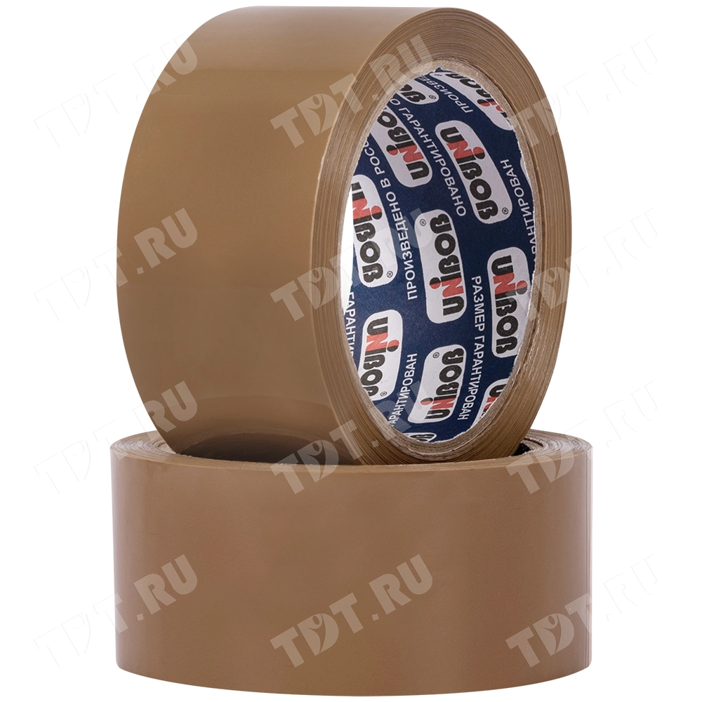 Клейкая лента коричневая Unibob®, 48мм*66м*45мкм