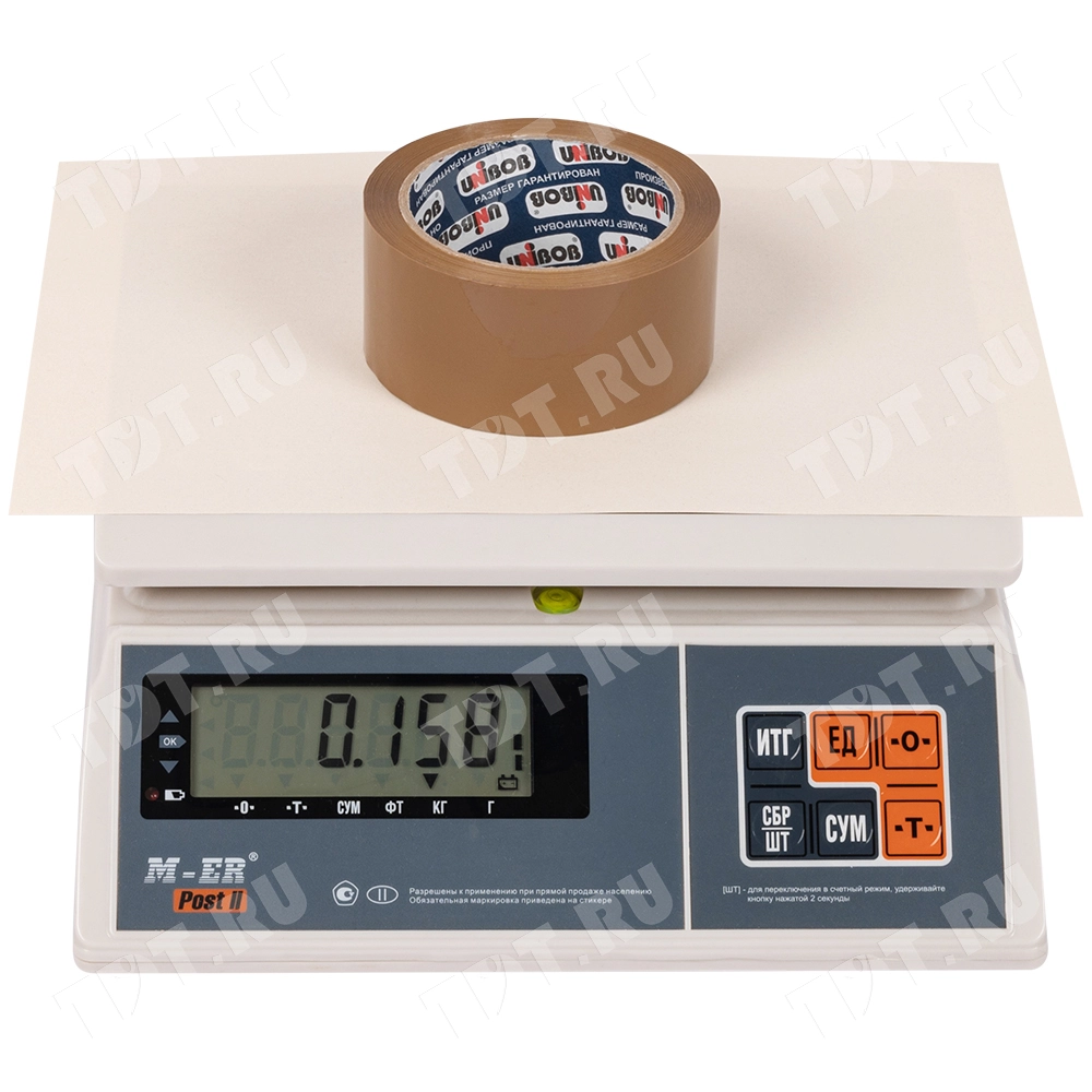 Клейкая лента коричневая Unibob®, 48мм*66м*45мкм