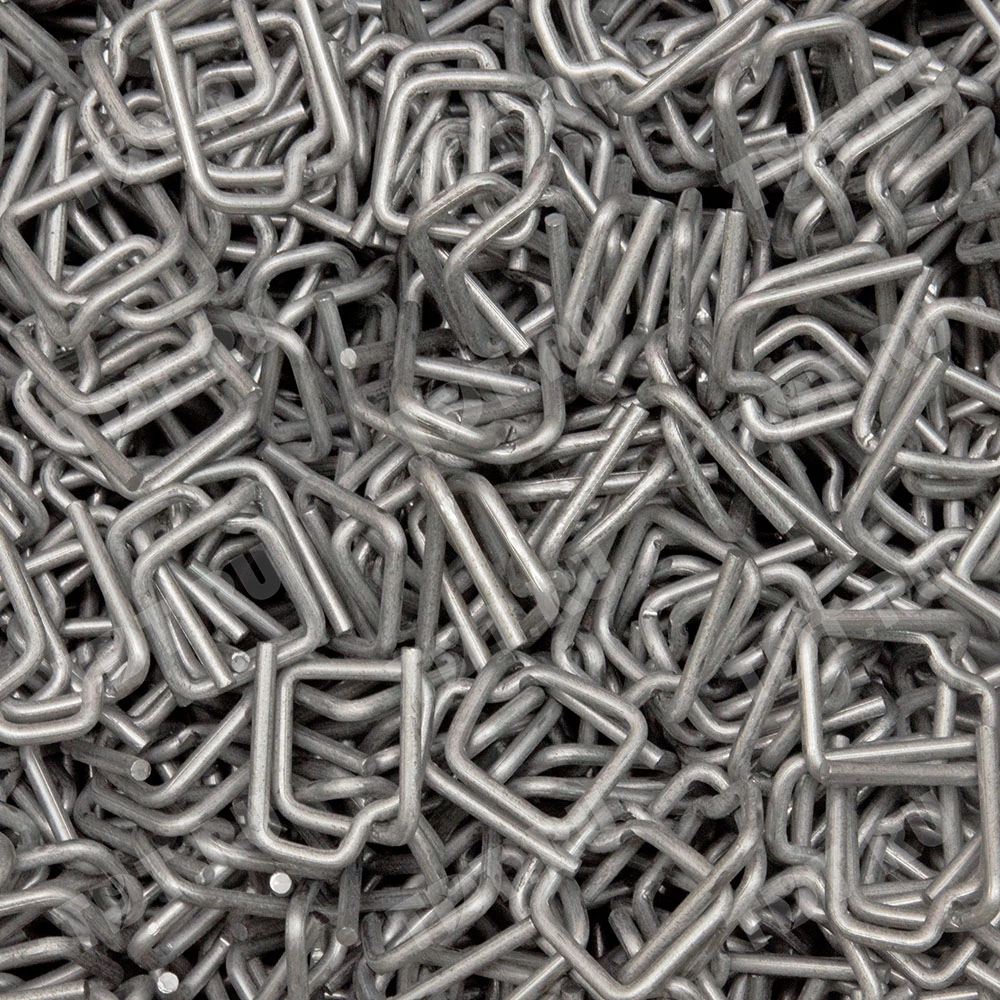 Проволочная оцинкованная пряжка для лент ПЭТ и ПП 13 мм, 1000 шт./уп.