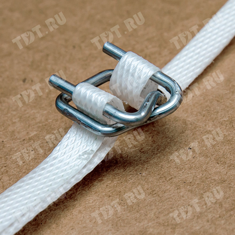 Проволочная оцинкованная пряжка для лент ПЭТ и ПП 13 мм, 1000 шт./уп.