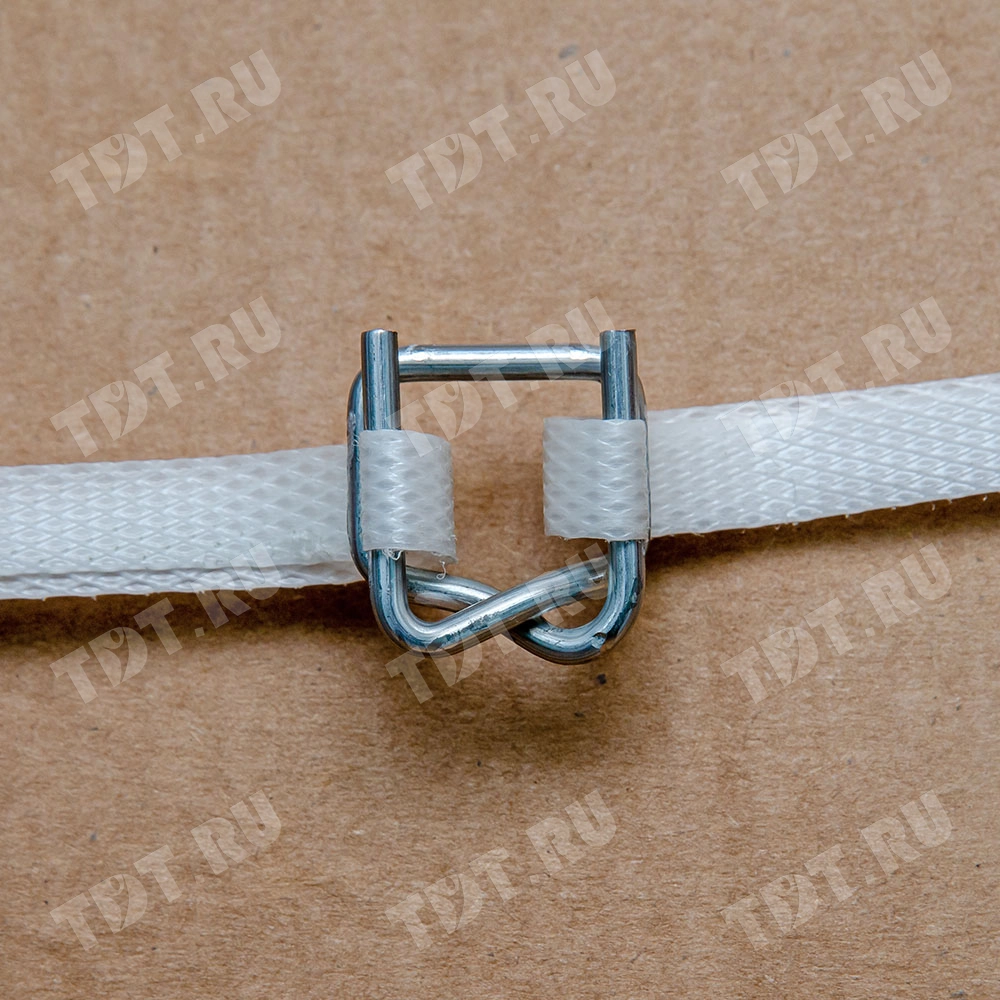 Проволочная оцинкованная пряжка для лент ПЭТ и ПП 13 мм, 1000 шт./уп.