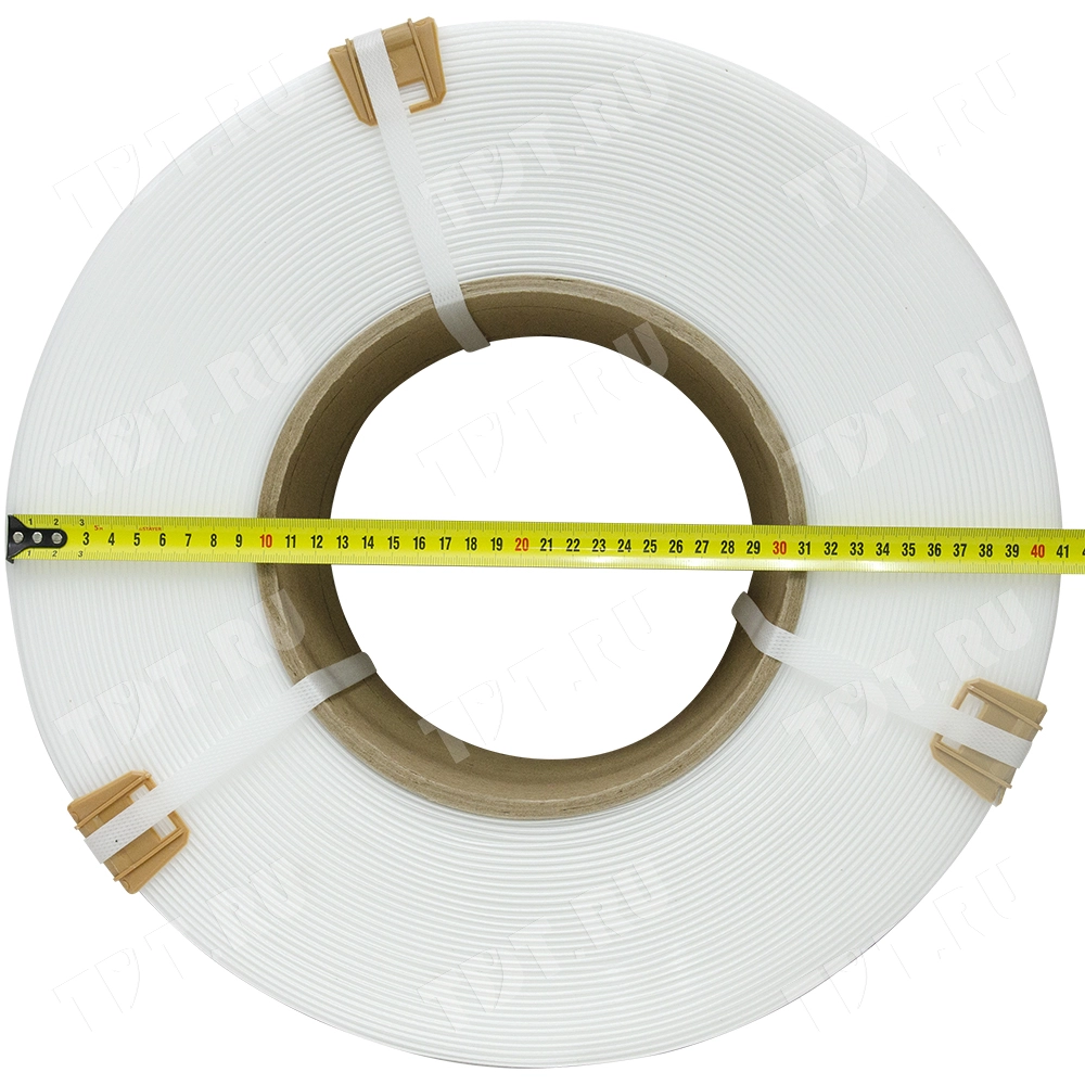 Стреппинг лента полипропиленовая (ПП), 9мм*0.5мм*4000м, белая