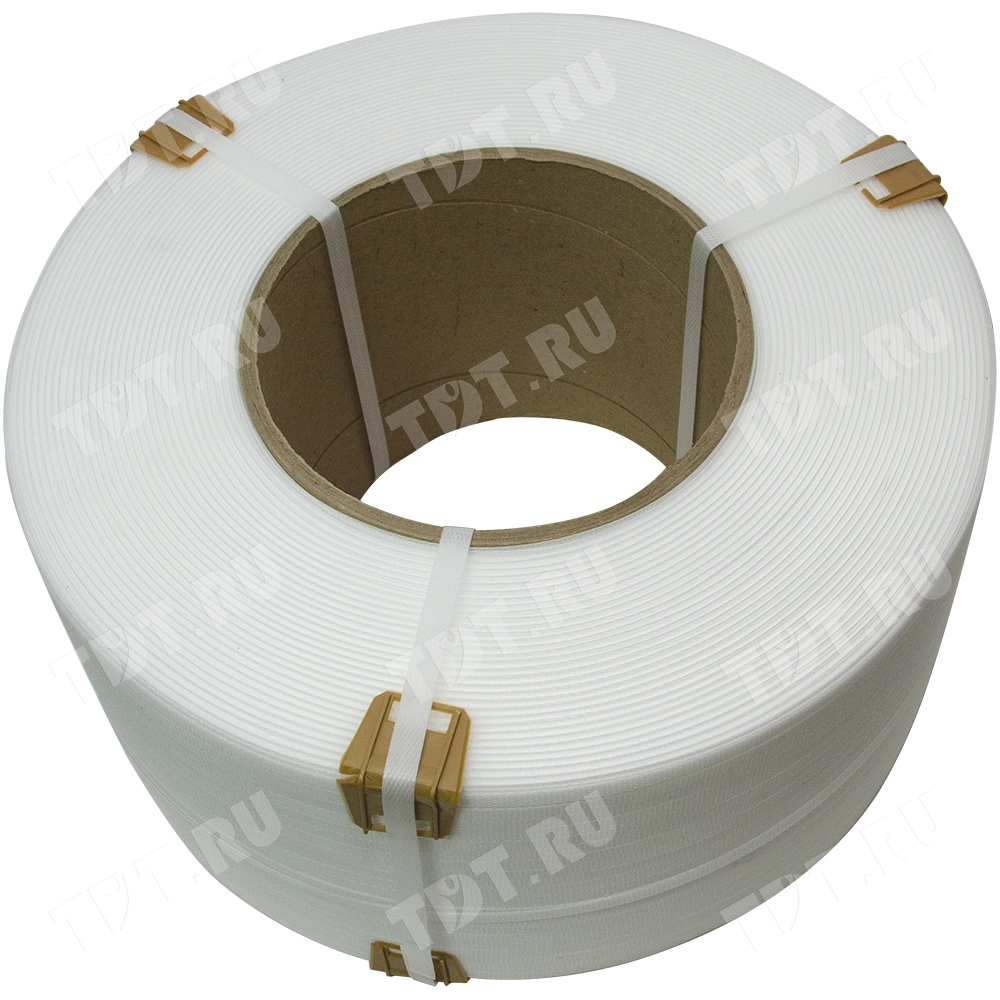 Стреппинг лента полипропиленовая (ПП), 9мм*0.5мм*4000м, белая