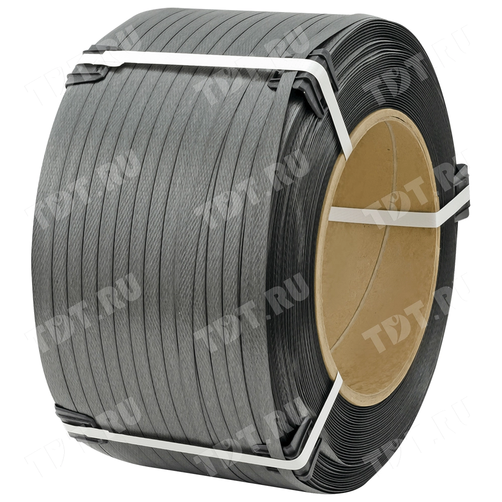 Стреппинг лента полипропиленовая (ПП), 15мм*1.0мм*1200м, серая