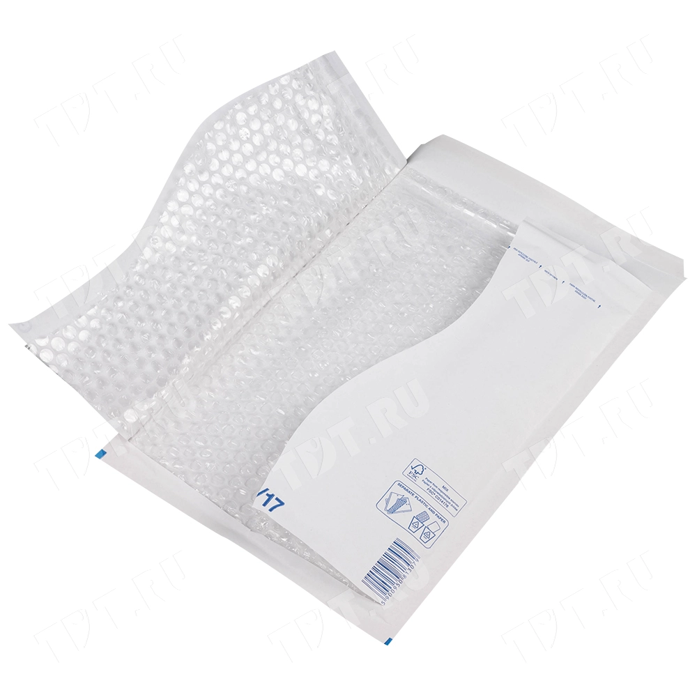 Белый крафт пакет с прослойкой, 25*34 см, G-17 (G/4)