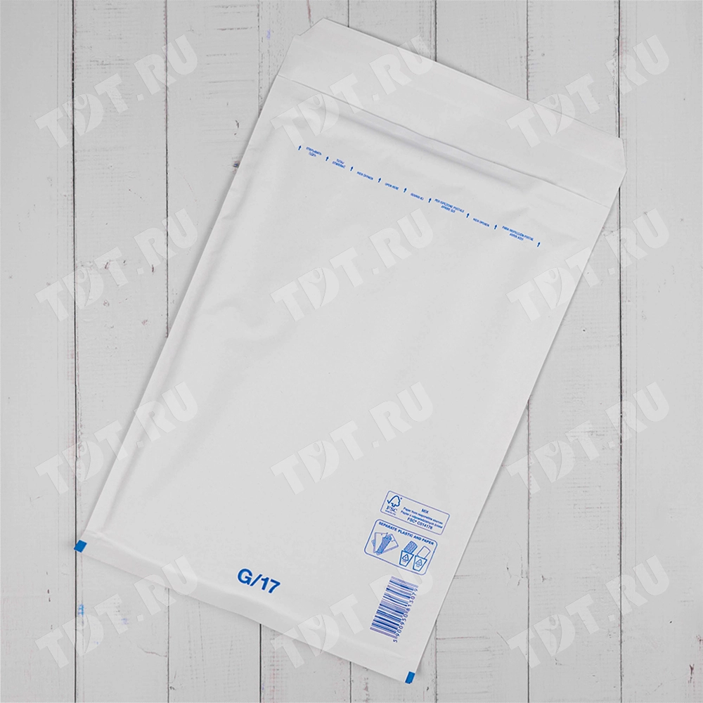 Белый крафт пакет с прослойкой, 25*34 см, G-17 (G/4)