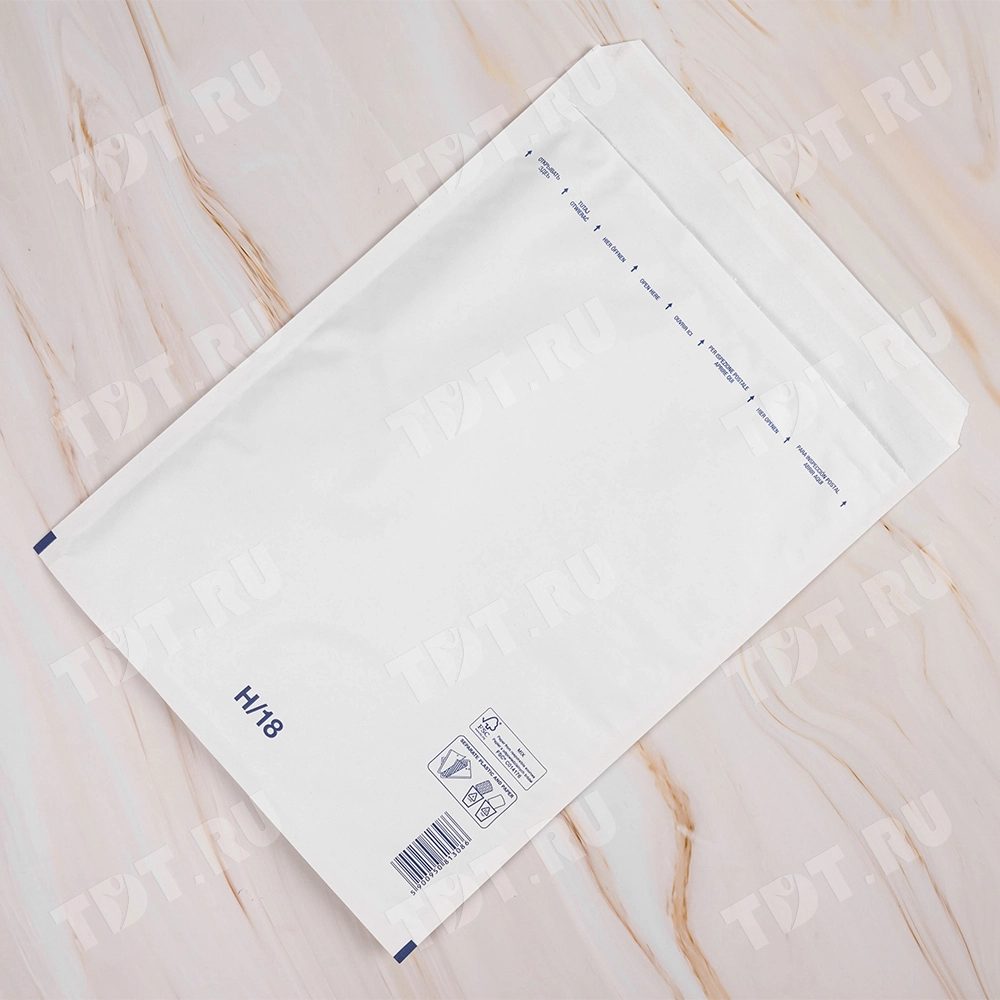 Белый крафт пакет с прослойкой, 29*37 см, H-18 (H/5)