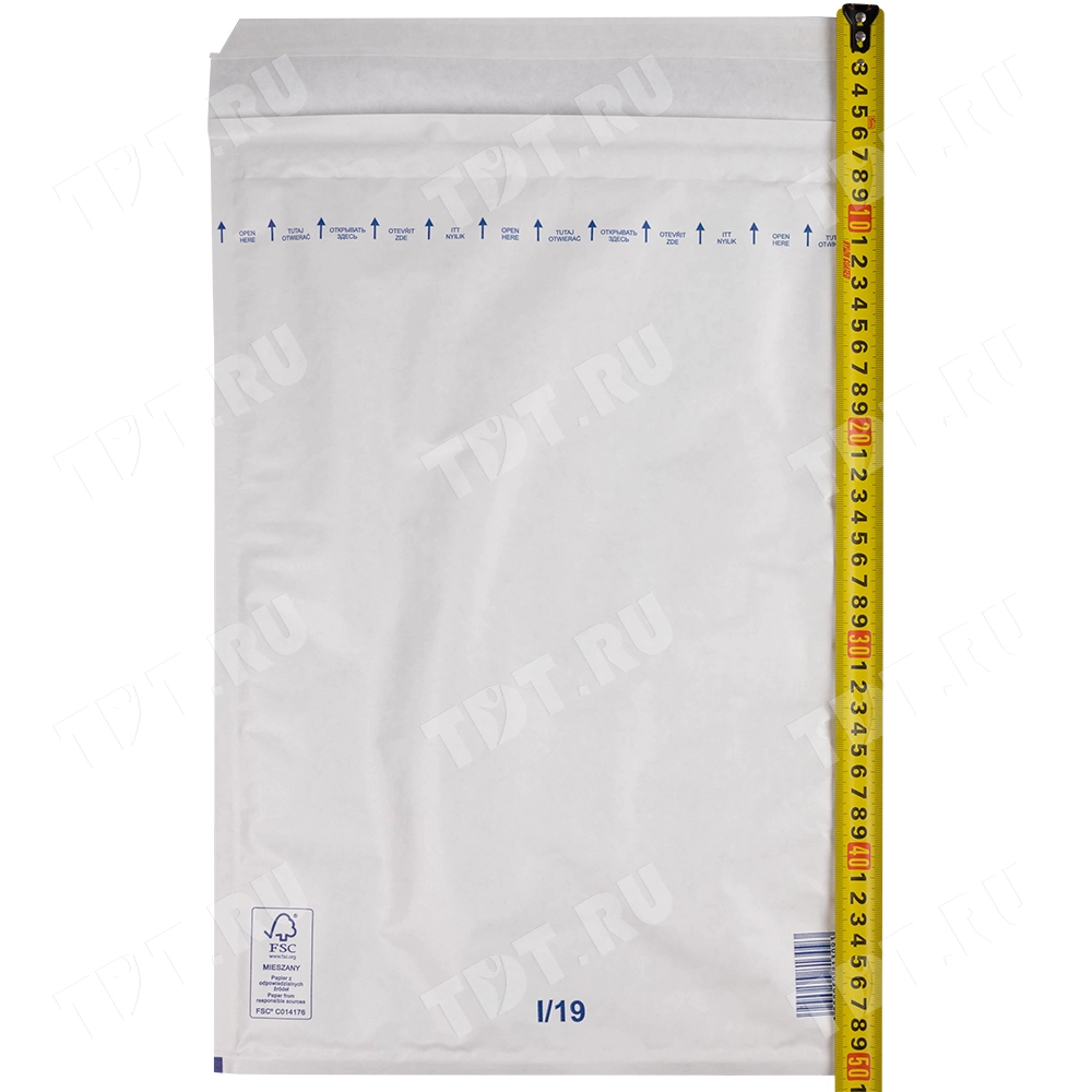 Белый крафт пакет с прослойкой, 32*45 см, I-19 (J/6)