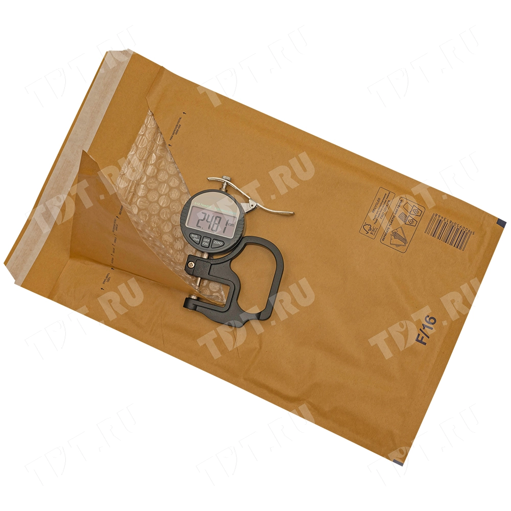 Бурый крафт пакет с прослойкой, 24*34 см, F-16-G (F/3)