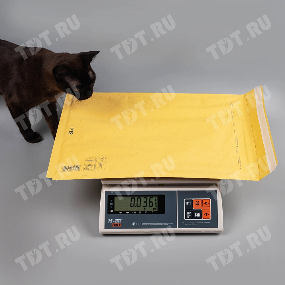 Бурый крафт пакет с прослойкой, 32*45 см, I-19-G (J/6)