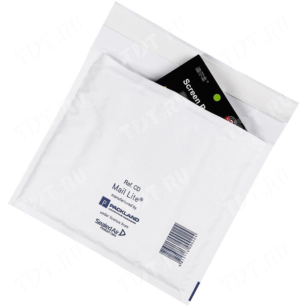 Белый крафт пакет с прослойкой, 20*17 см, CD