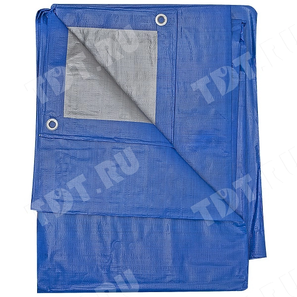 Защитный тент «Тарпаулин®» с люверсами синий, 2*3 м, 180 г/м²