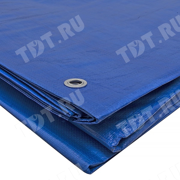 Защитный тент «Тарпаулин®» с люверсами синий, 2*3 м, 180 г/м²