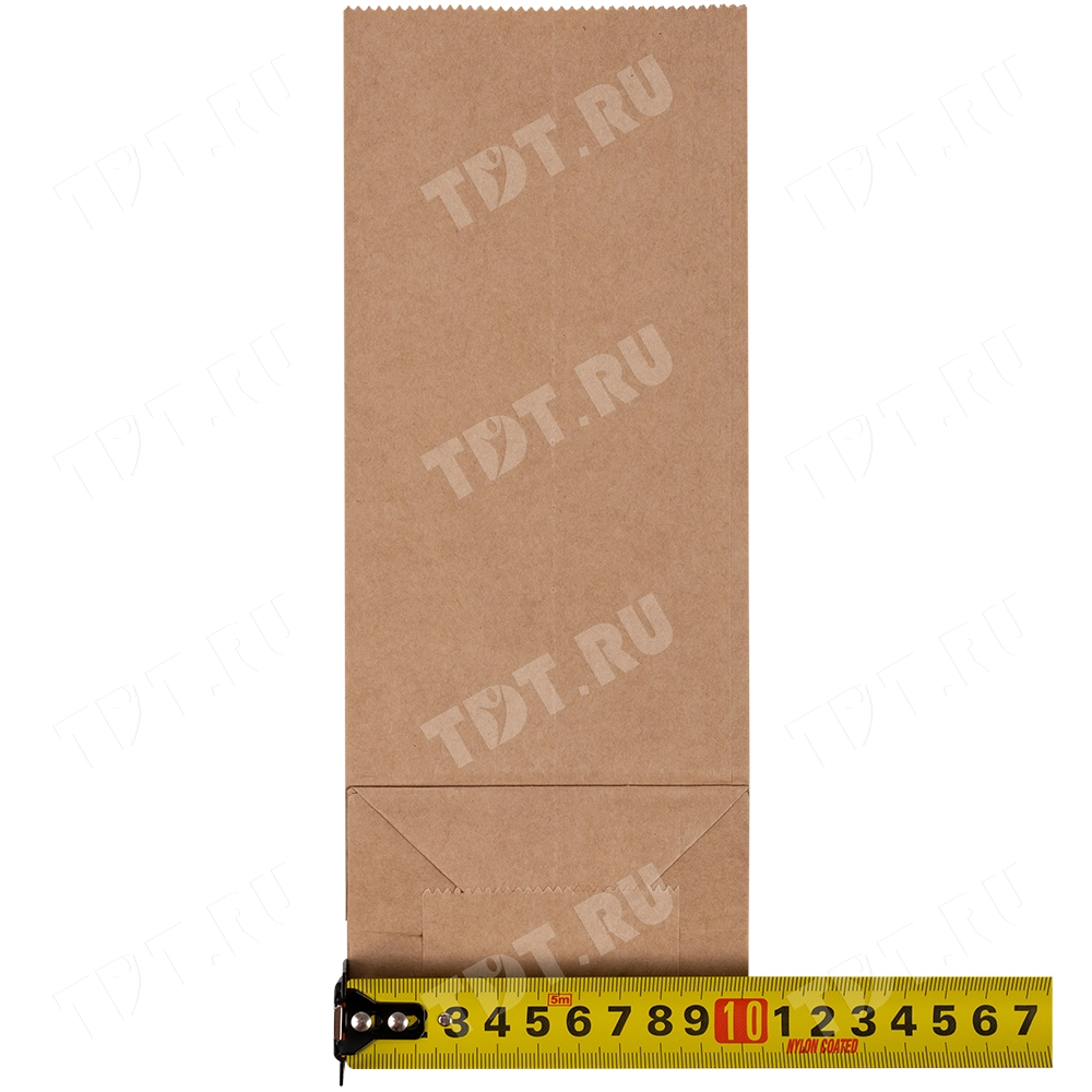 Крафт пакет без ручек, 70 г/м², 10*7*26 см