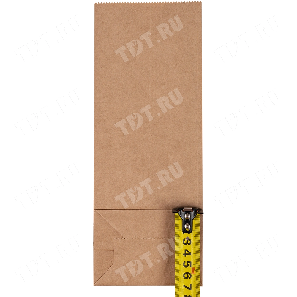 Крафт пакет без ручек, 70 г/м², 10*7*26 см