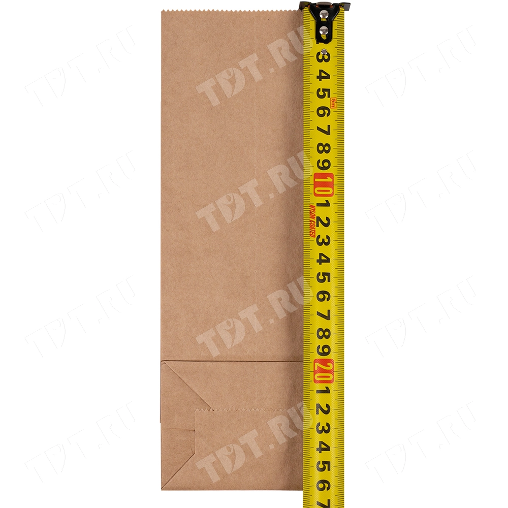 Крафт пакет без ручек, 70 г/м², 10*7*26 см