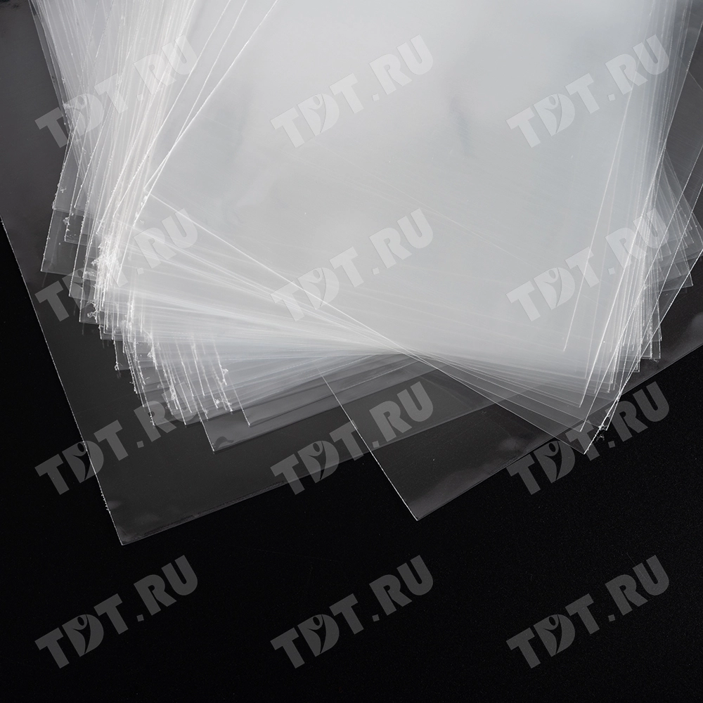 Прозрачный БОПП пакет с клеевым клапаном, 27*12 см, 100 шт.