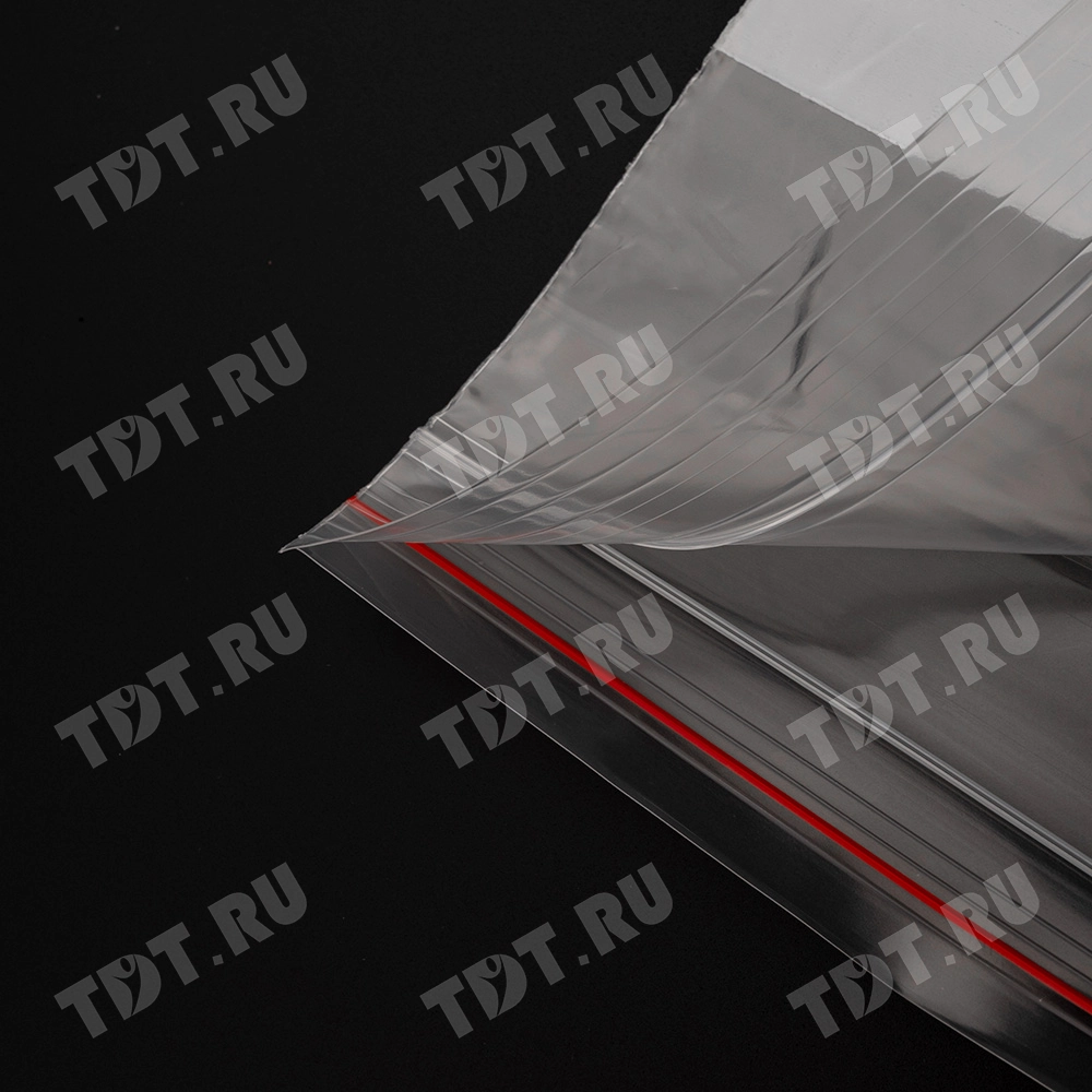 Пакет Zip Lock с полосой для надписи, прозрачный, 100*150 мм, 60 мкм, 100 шт.