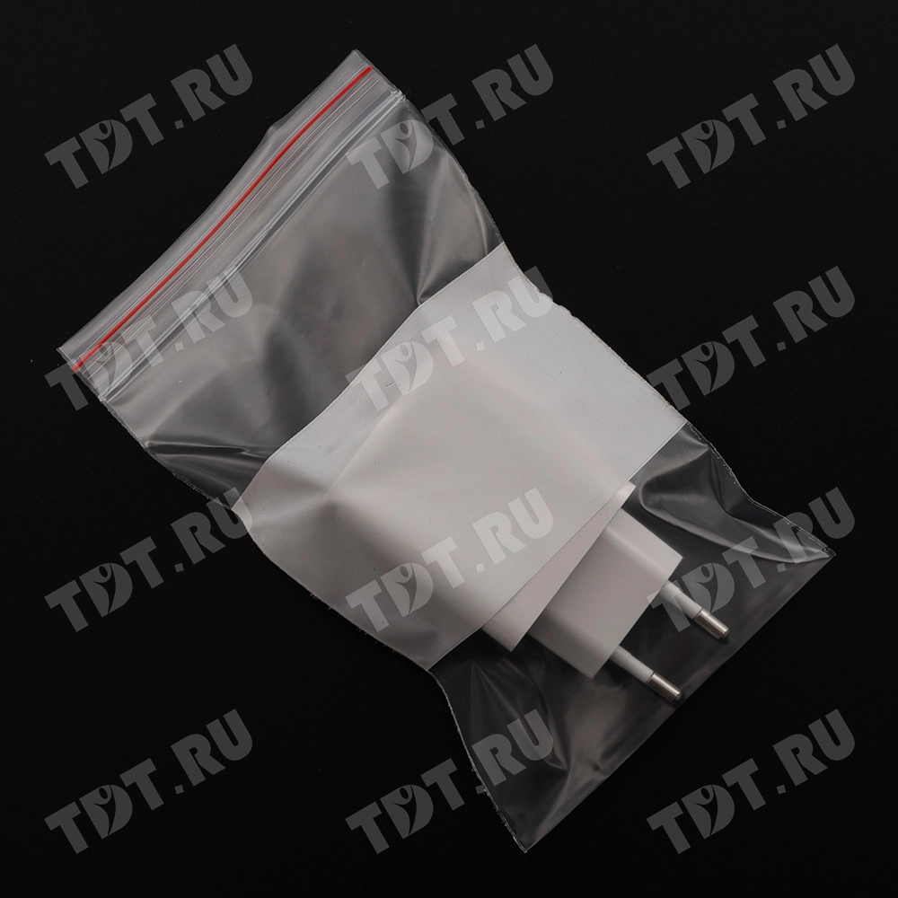 Пакет Zip Lock с полосой для надписи, прозрачный, 100*150 мм, 60 мкм, 100 шт.