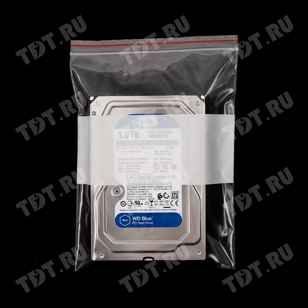 Пакет Zip Lock с полосой для надписи, прозрачный, 150*200 мм, 60 мкм, 100 шт.