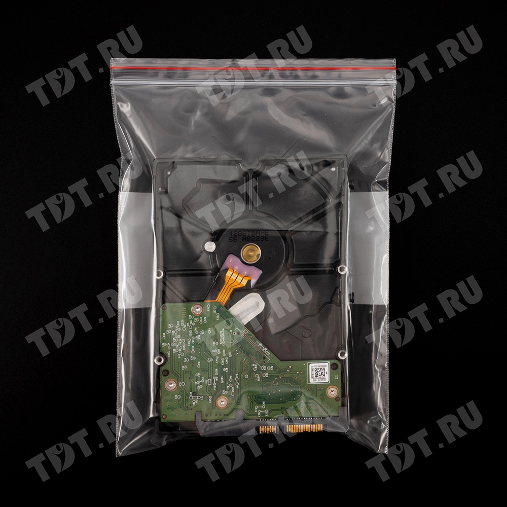 Пакет Zip Lock с полосой для надписи, прозрачный, 150*200 мм, 60 мкм, 100 шт.