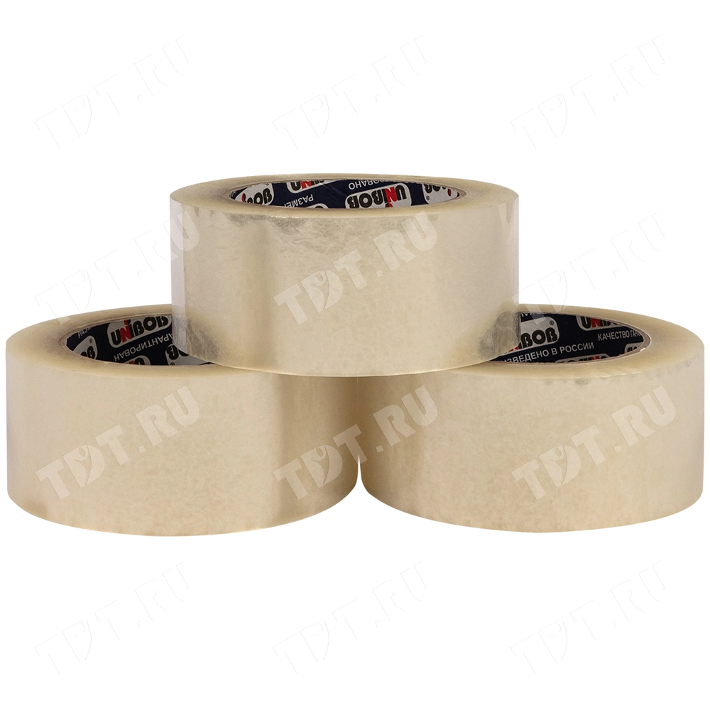 Клейкая лента прозрачная Unibob®, 48мм*132м*40мкм