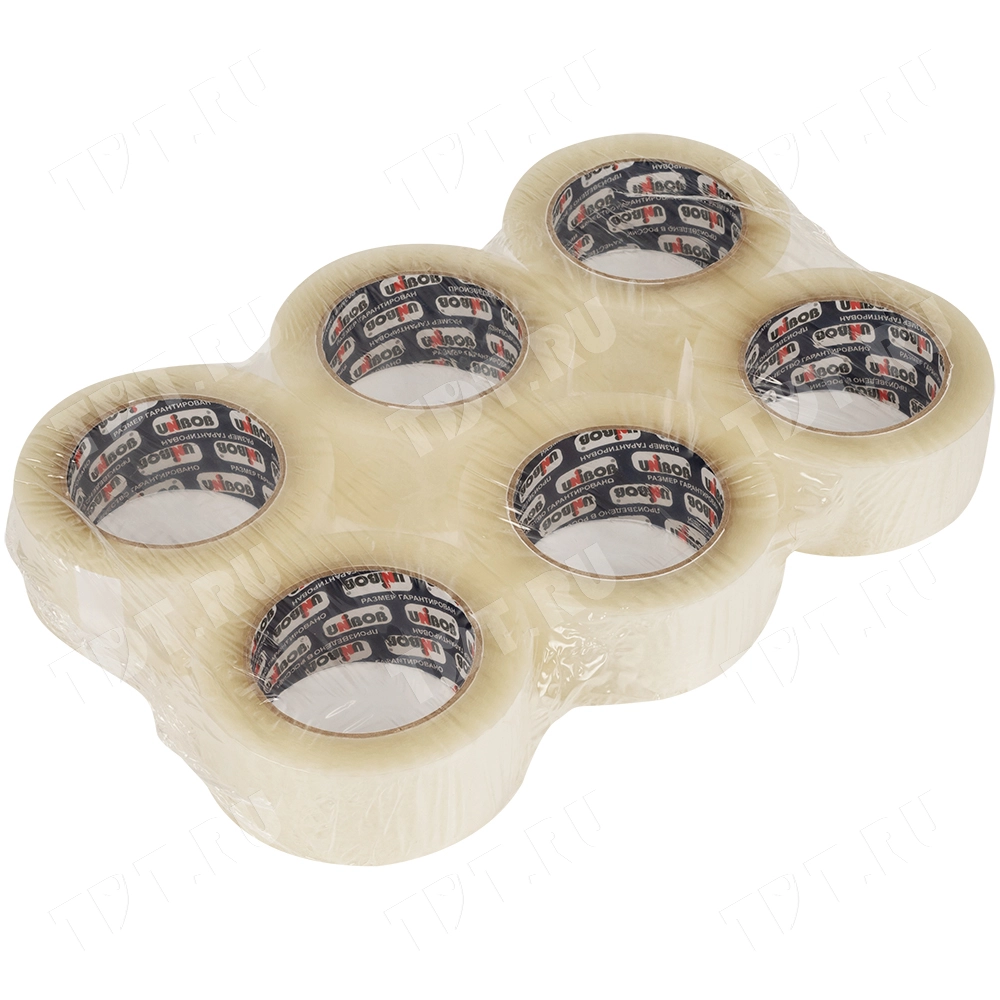 Клейкая лента прозрачная Unibob®, 48мм*132м*40мкм