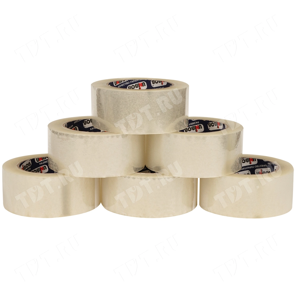 Клейкая лента прозрачная Unibob®, 48мм*132м*40мкм