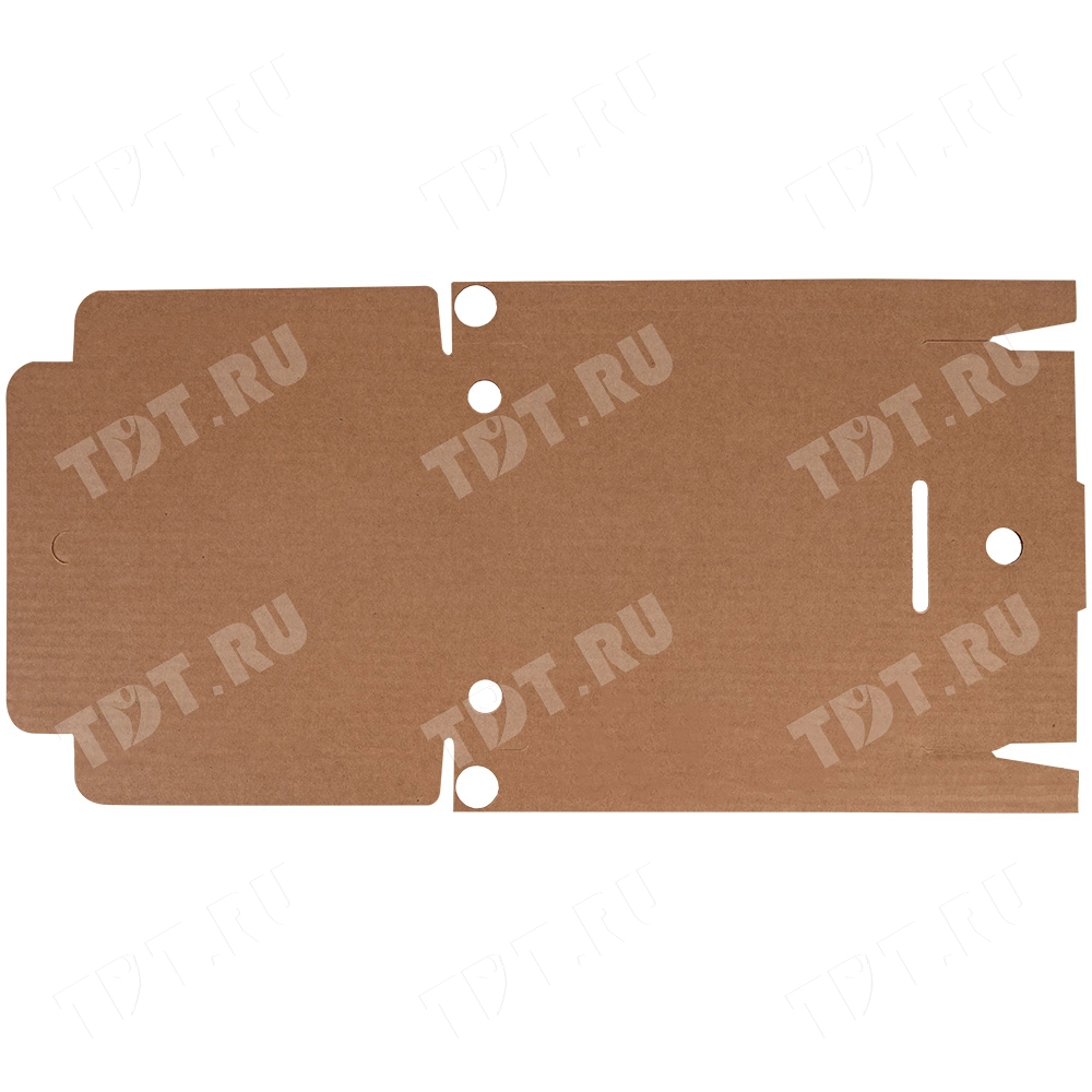 Коробка для пиццы, бурая, 210*210*35 мм