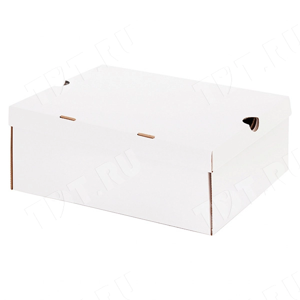 Беленый обувной короб №77/1, 300*240*120 мм