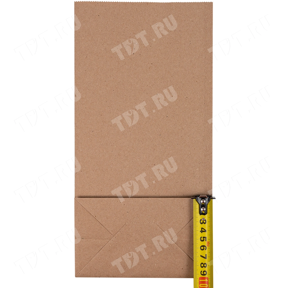 Крафт пакет без ручек, 70 г/м², 16*9.5*32 см