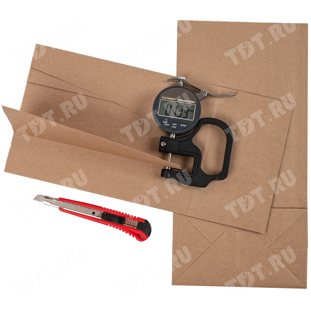 Крафт пакет без ручек, 70 г/м², 16*9.5*32 см