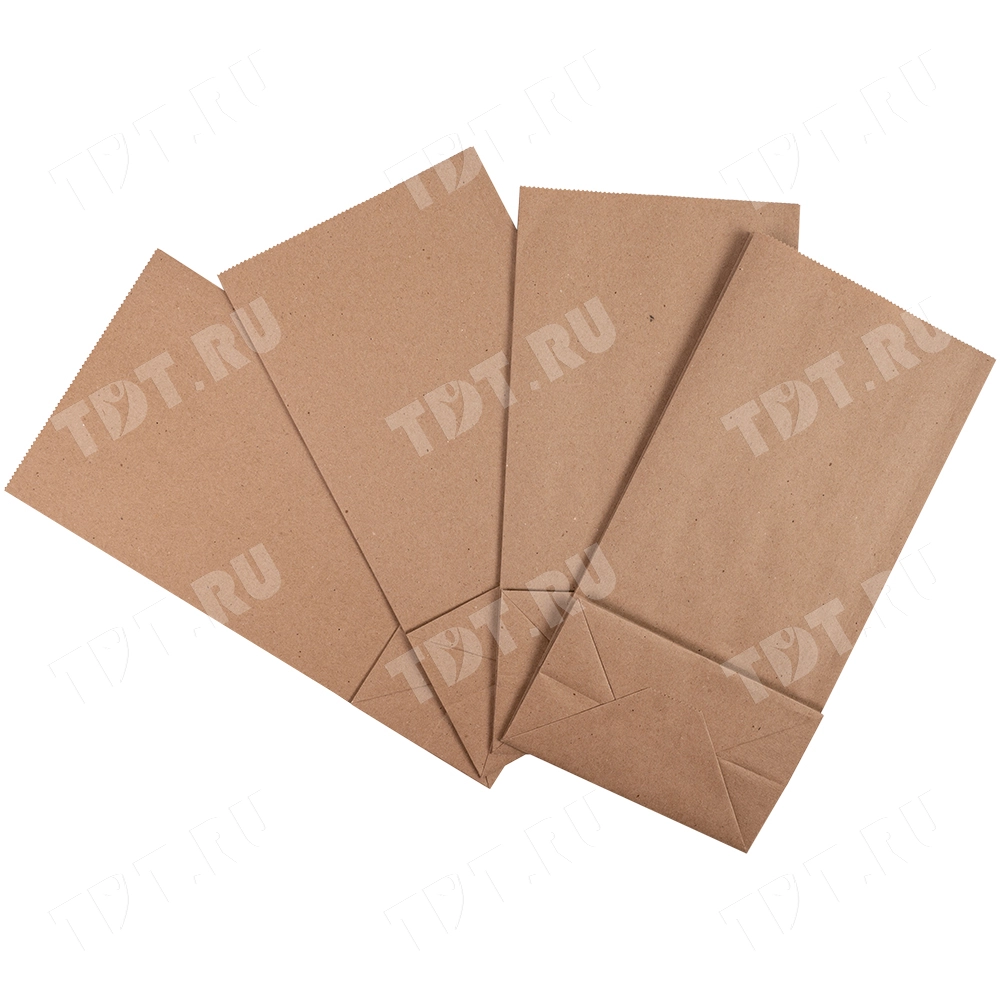 Крафт пакет без ручек, 70 г/м², 16*9.5*32 см