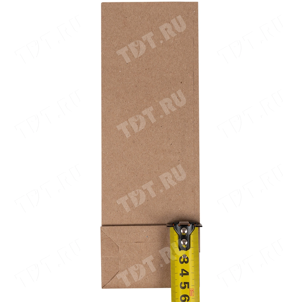 Крафт пакет без ручек, 70 г/м², 8*5*23 см
