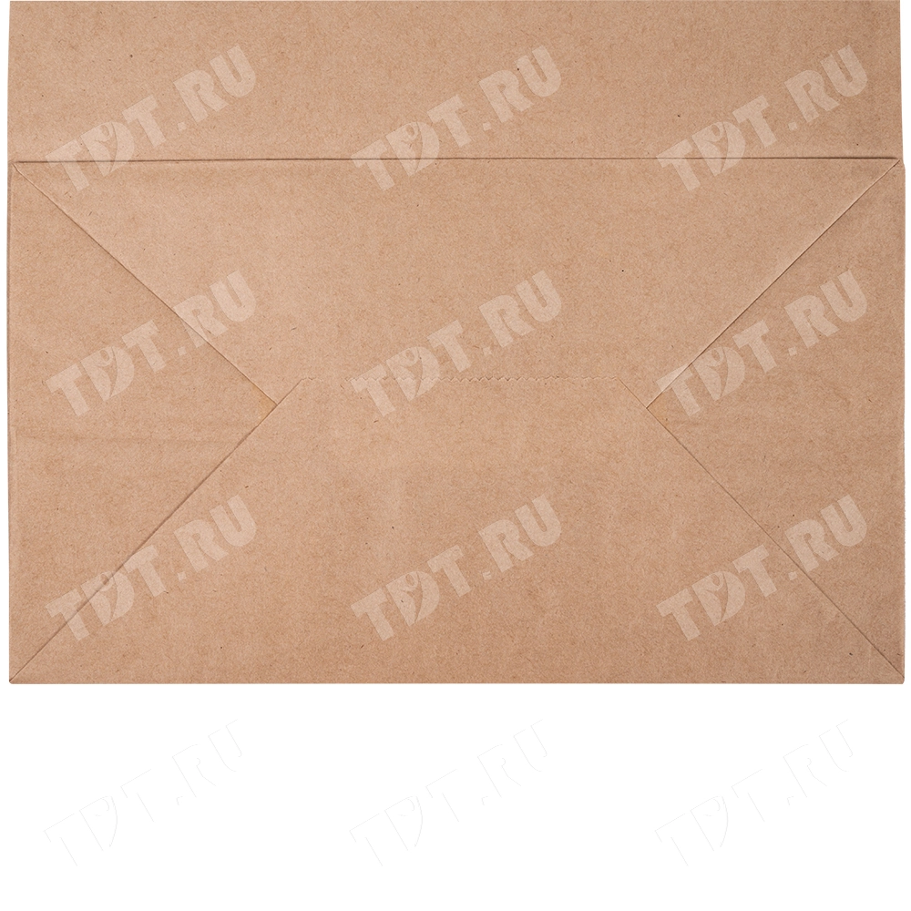 Крафт пакет с крученой ручкой, 70 г/м², 24*14*28 см