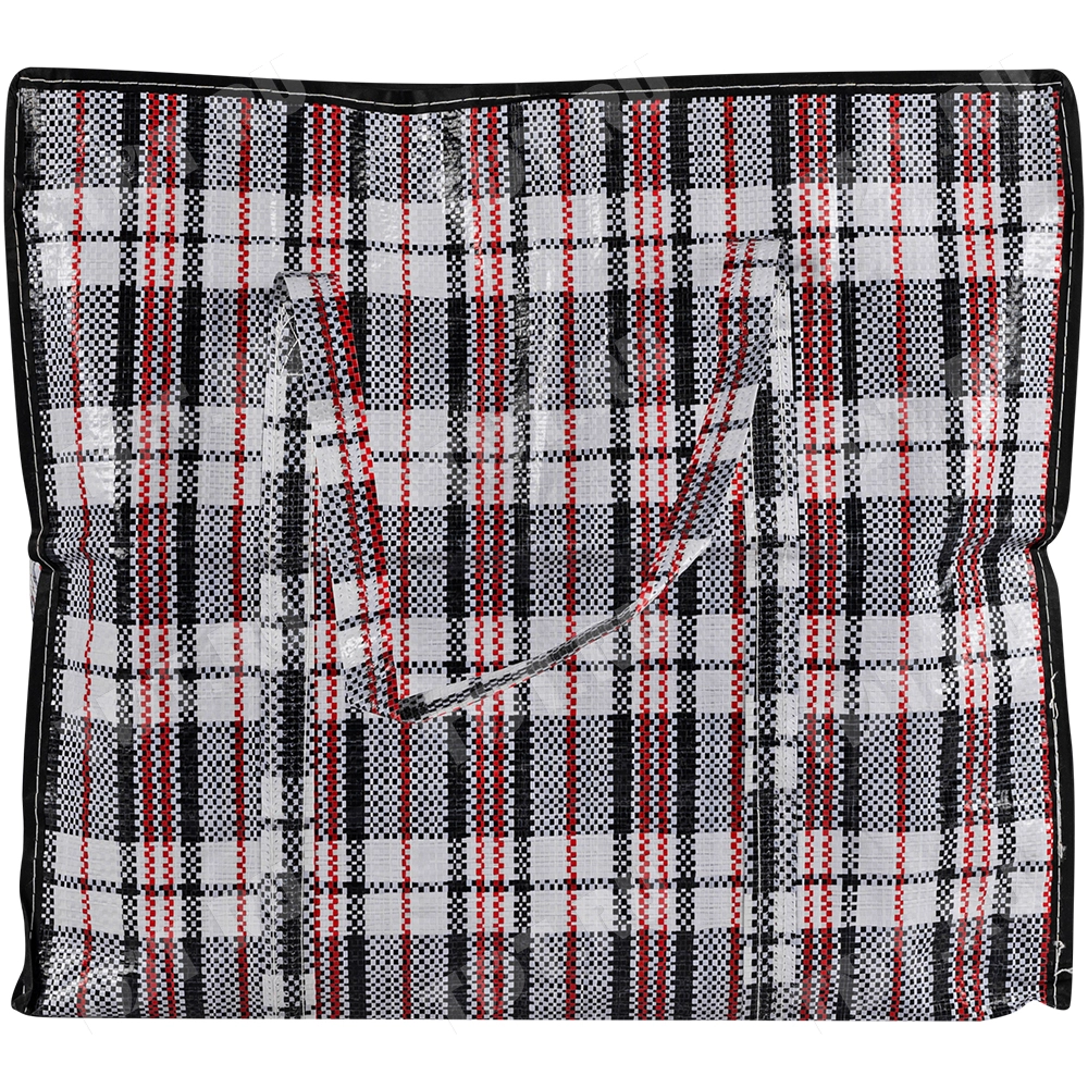 Сумка однослойная хозяйственная, 36 л, 45*20*40 см, чёрно-красная