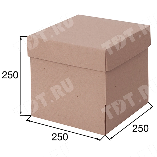 Коробка крышка-дно «Кубик», 250*250*250 мм