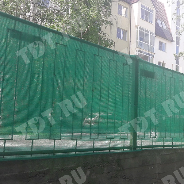 Фасадная сетка защитная, зеленая, 35 г/м², 3*50 м, затенение 35-40%