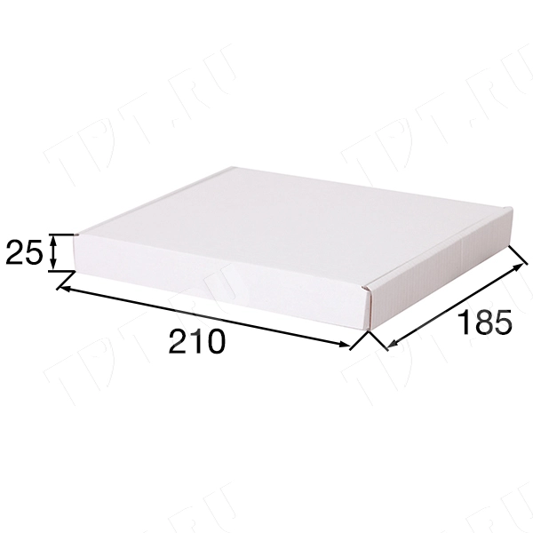Короб КС-435 МГФ, белый, 210*185*25 мм