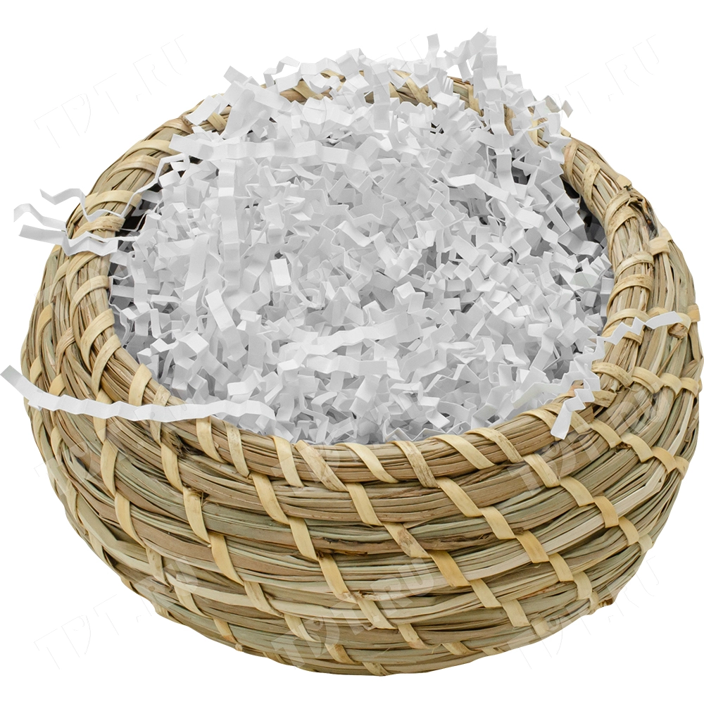 Бумажный наполнитель «Белый», простая бумага, 1 кг