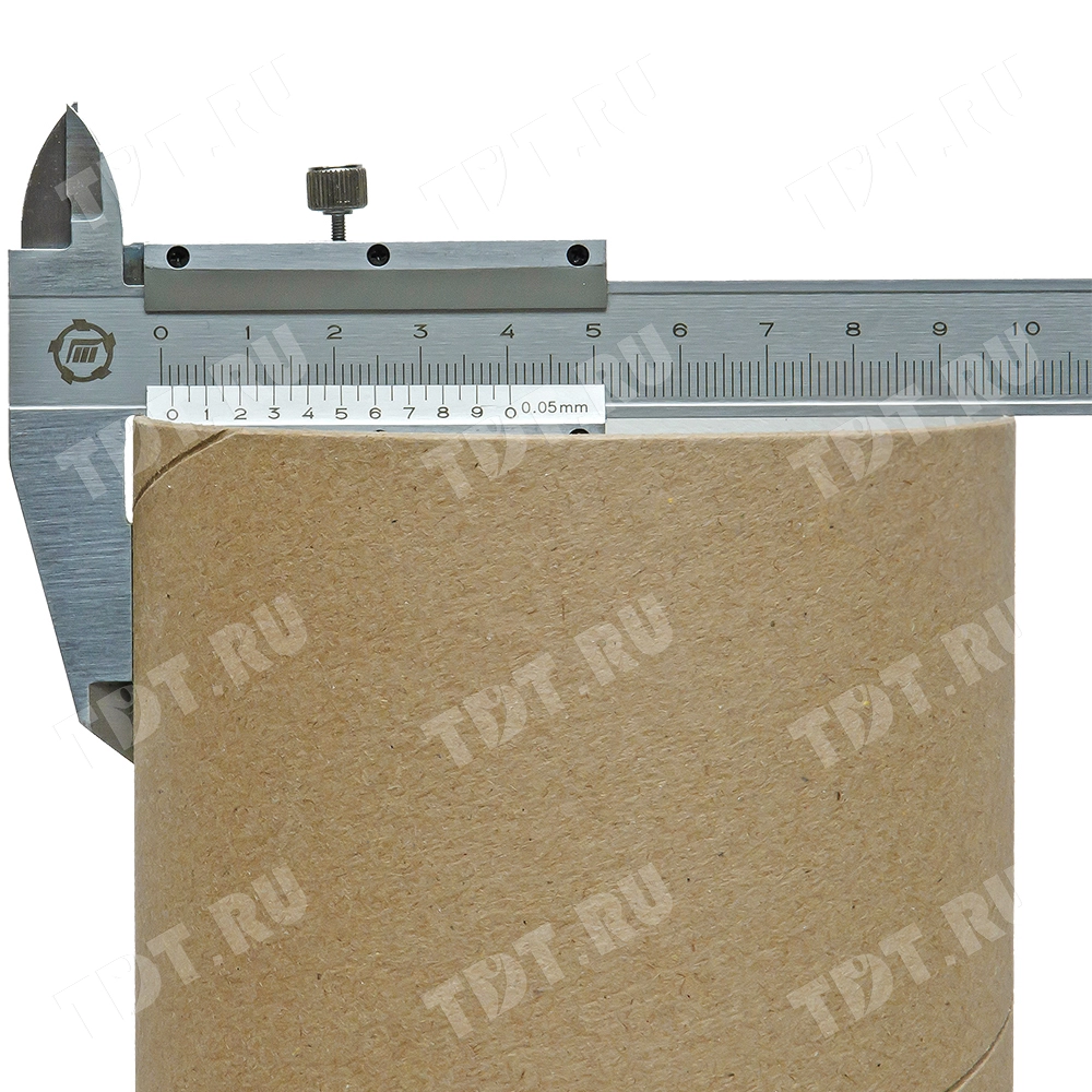 Картонный тубус с жестяной крышкой, 73*450 мм