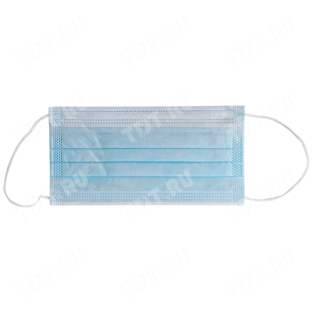 Одноразовая маска для защиты дыхания, трехслойная, 10 шт./уп.
