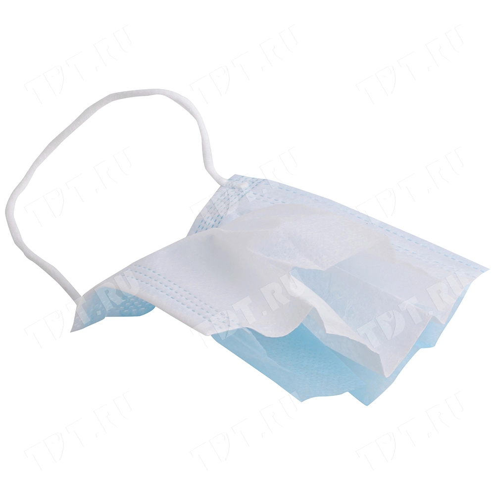 Одноразовая маска для защиты дыхания, трехслойная, 10 шт./уп.