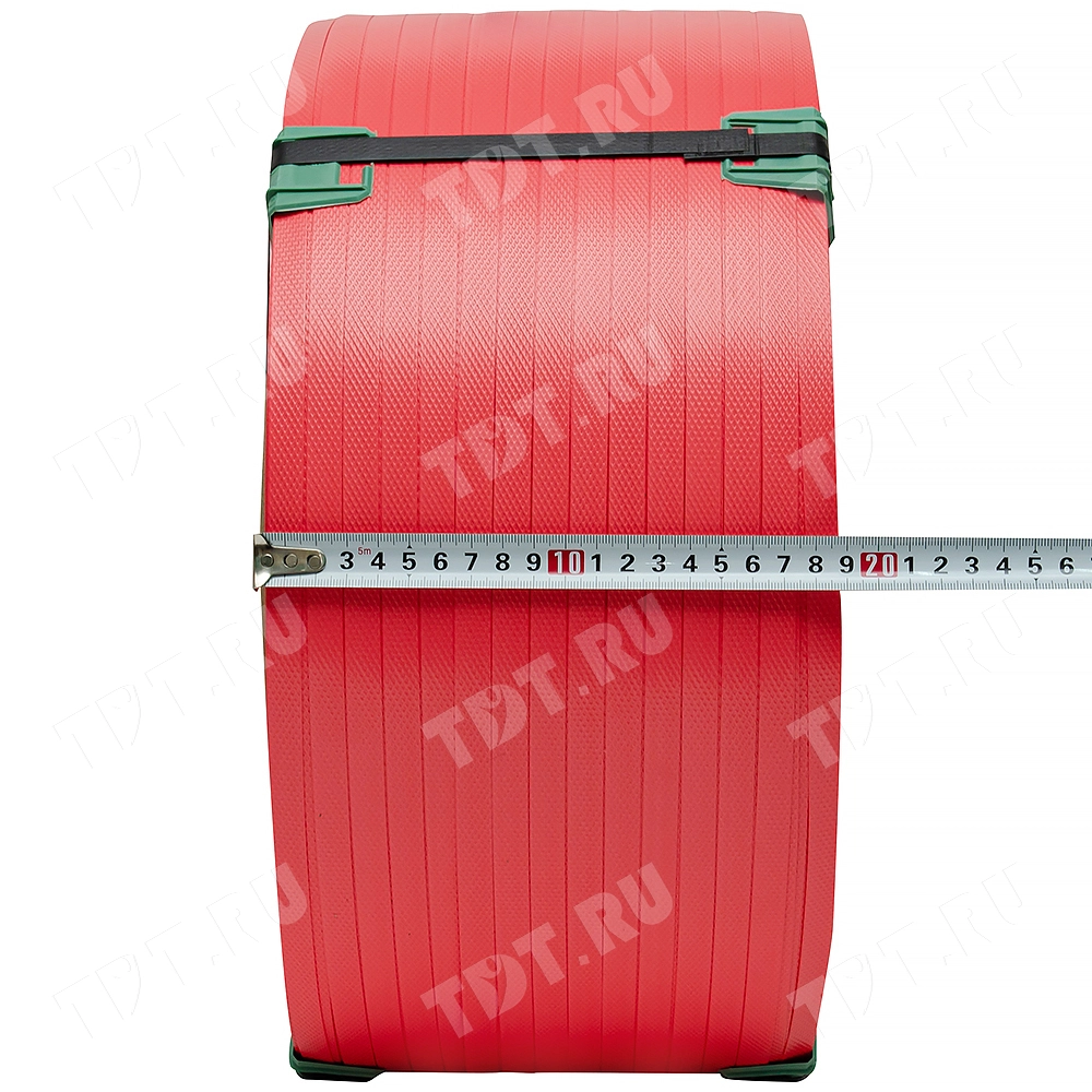 Стреппинг лента полипропиленовая (ПП), 12мм*0.6мм*3000м, красная