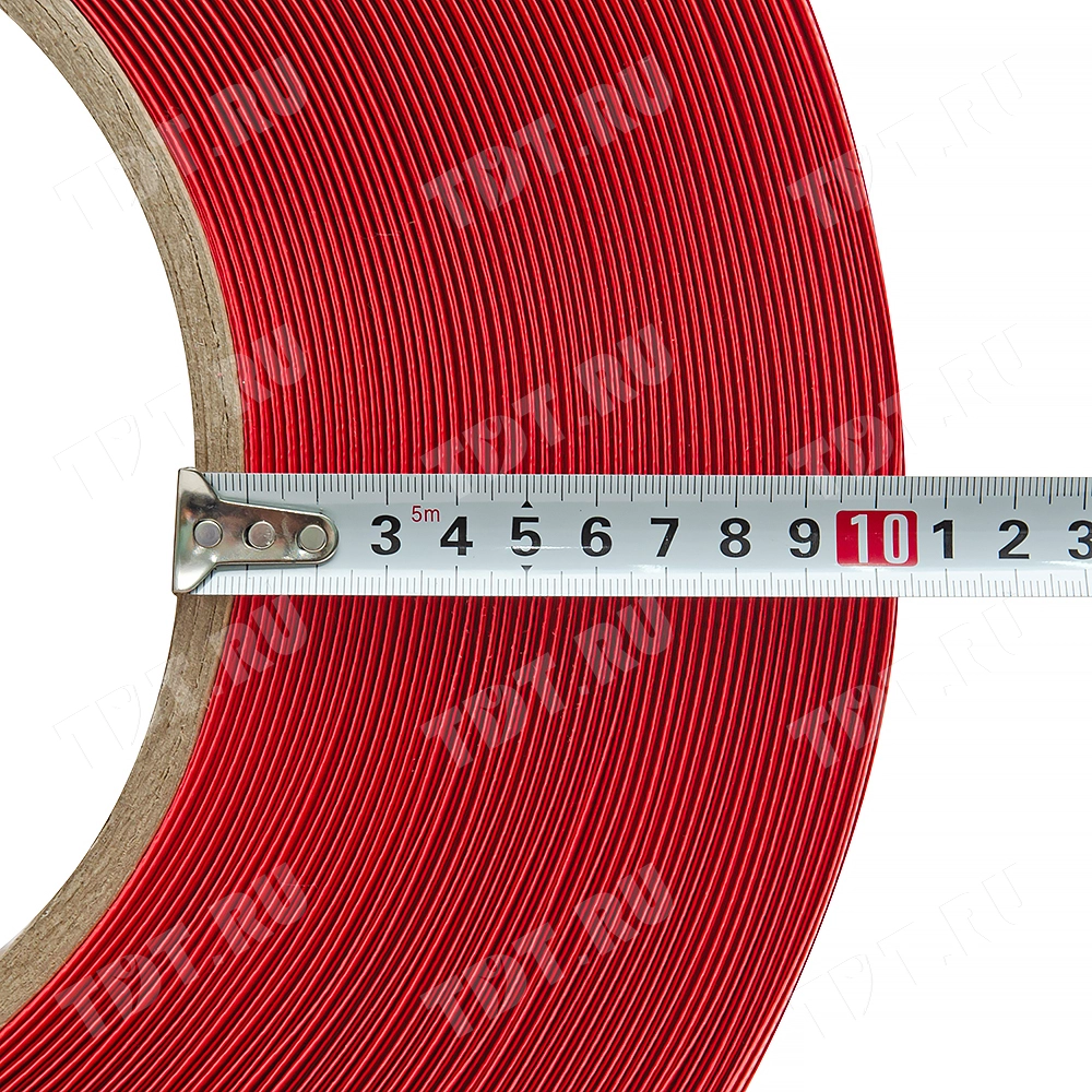 Стреппинг лента полипропиленовая (ПП), 12мм*0.6мм*3000м, красная