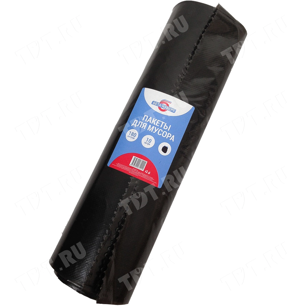 Полиэтиленовые мешки для мусора, ПСД пакеты 180 литров, 90*110 см, 10 шт./рулон