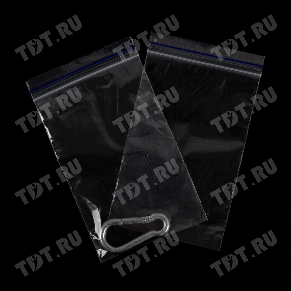 Пакет Zip Lock, прозрачный, 80*120 мм, 35-36 мкм, 100 шт.