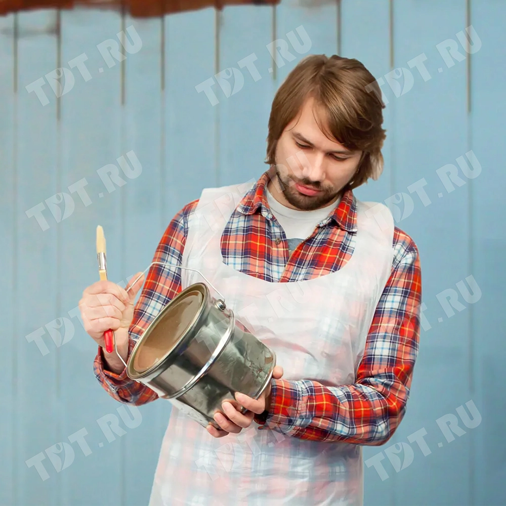 Полиэтиленовый фартук, сверхпрочный, 81*125 см, 50 шт.